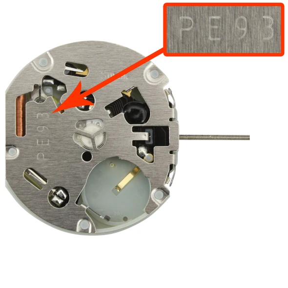 Far East Sunon® 6 Hand Multi Function Quartz Watch Movement PE935-2 Date At 3:00 Overall Height 6.8mm