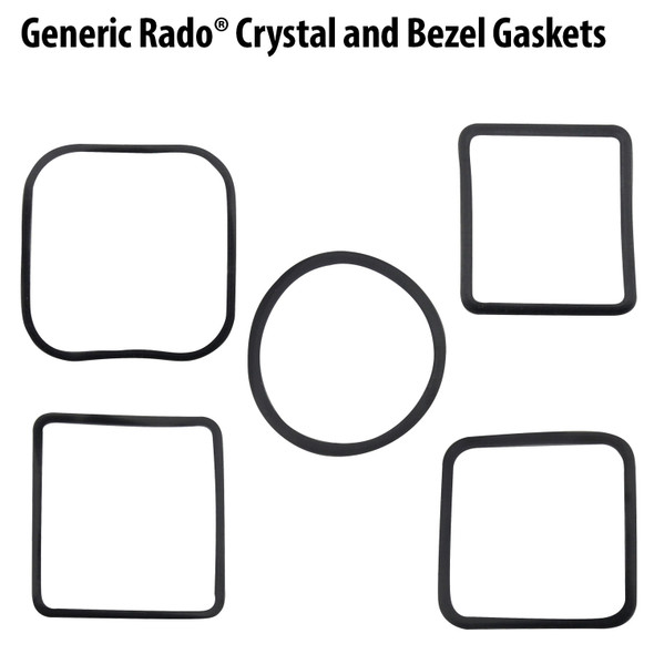 Imitation Watch Crystal And Bezel Gaskets Made To Fit Rado® Brand Watches