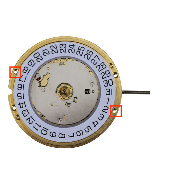 ETA 3 Hand Quartz Watch Movement E64.111 Date at 3:00 Overall Height 3.2mm