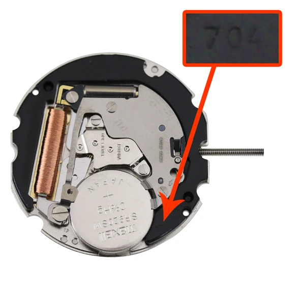 Harley Ronda 2 Hand Quartz Watch Movement HQ704 Date At 3:00 Overall Height 3.8mm