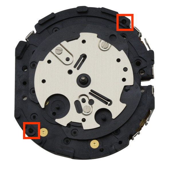 Epson® Japan 2 Hand Quartz Watch Movement VL57 Small Second At 6:00 Overall Height 5.9mm