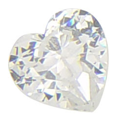 10x10 mm Heart CZ