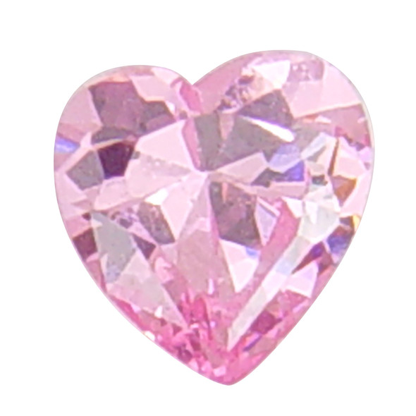 Heart Shaped CZ Pink