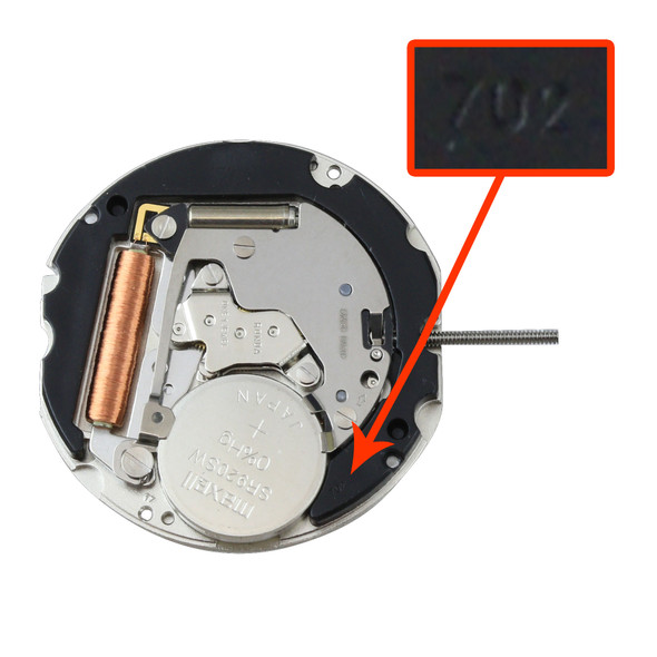Harley Ronda 2 Hand Quartz Watch Movement HQ702.2 High Version Overall Height 3.8mm