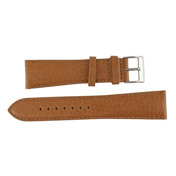 Tan 21mm Soft Padded Leather Watch Strap  7 7/8 Inch Length