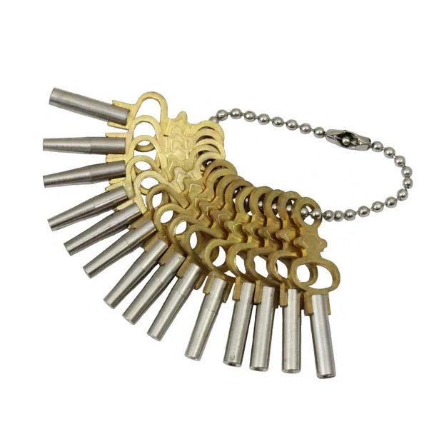 Pocket watch key set for winding and setting