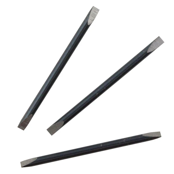 Three-pack of replacement reversible screwdriver blades