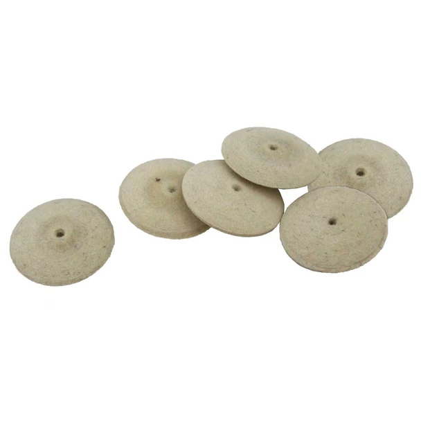 Knife Edge Felt Buffing Wheels Hard 1 Inch