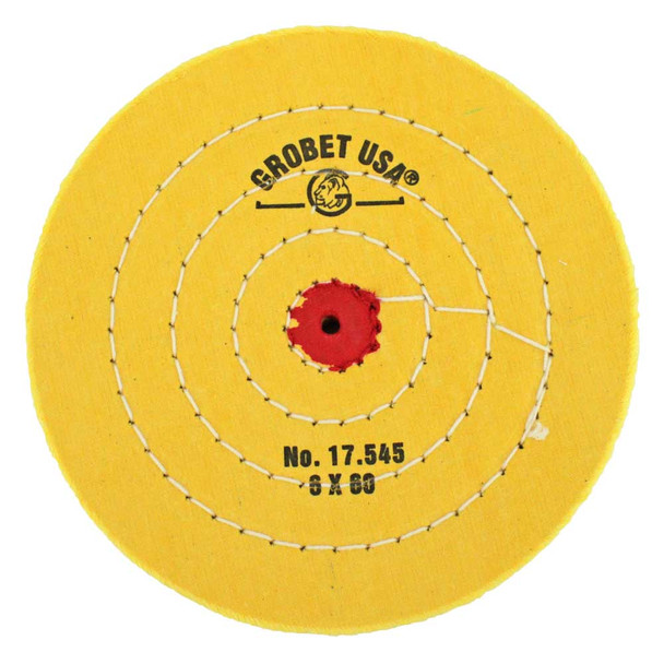Buffs Chemkote Yellow Diameter 6 Inch Ply 60 Stitching 4 Rows