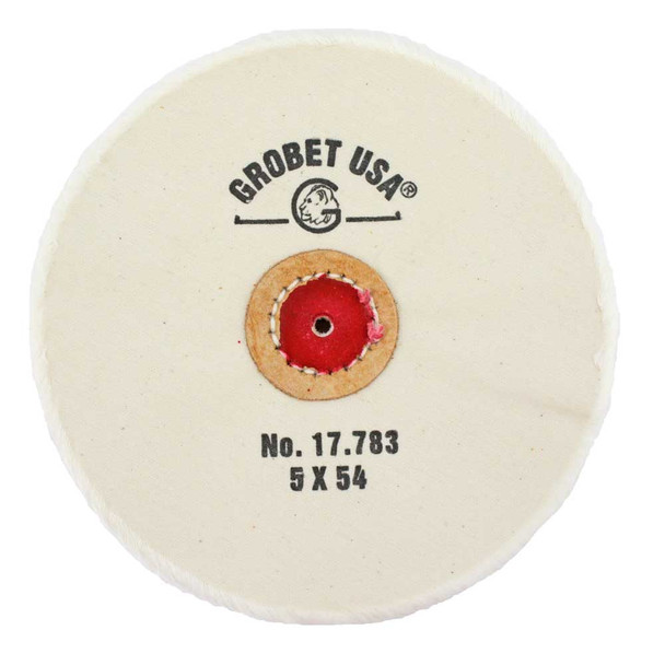 Buffs Finex Muslin Loose with Leather Centers  5 Inch- Ply 54