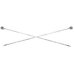Package of 50 brass beading needles available in two sizes