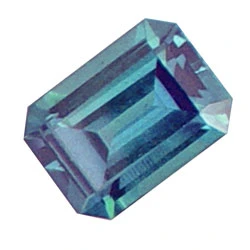 Emerald Cut Lab Created Alexandrite
