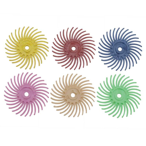 6 pack 3M radial bristle cleaning and polishing discs