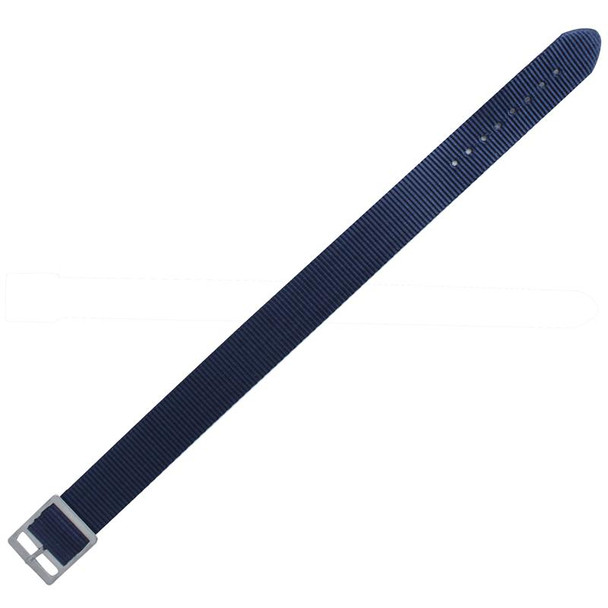 Navy Blue 18mm Nylon Watch Strap 9 1/2 Inch Length