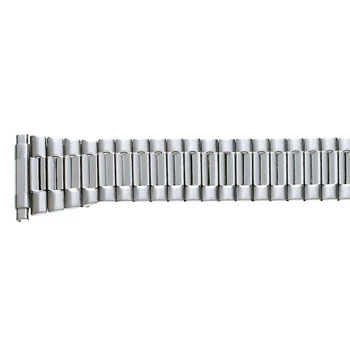 Oyster Style Expansion Tapered Metal Watch Band Stainless Steel 16 to 21mm Expandable Ends 6 3/4 to 12 Inch Length