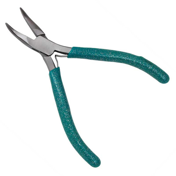 Glitter Line 4.5 inch Bent Nose Jewelers Stainless Pliers