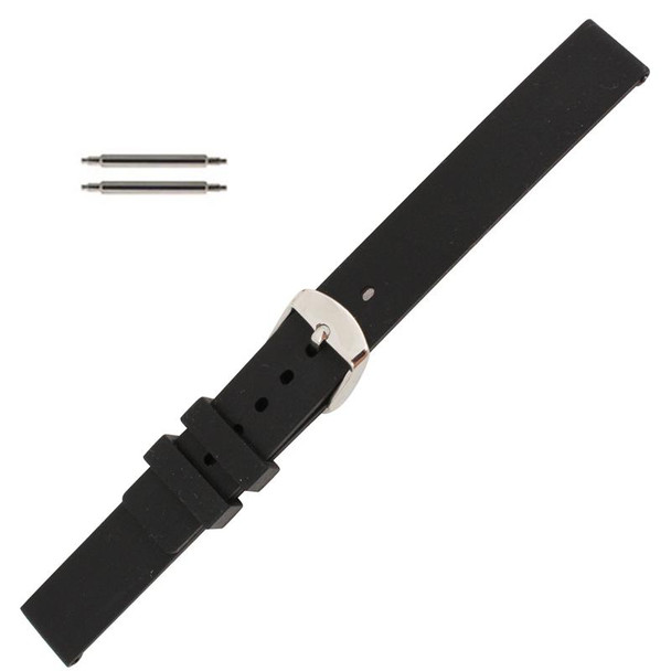 14mm rubber silicone watch band replacement strap