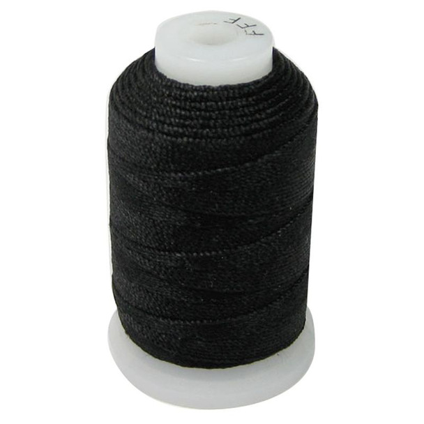 Spool of Black Bead Cord Size D .127mm
