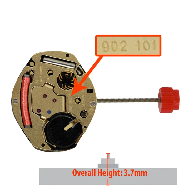 Swiss made 902.101 ETA quartz watch movements