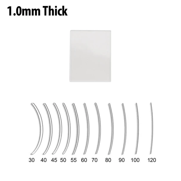 Curved square mineral glass watch crystals