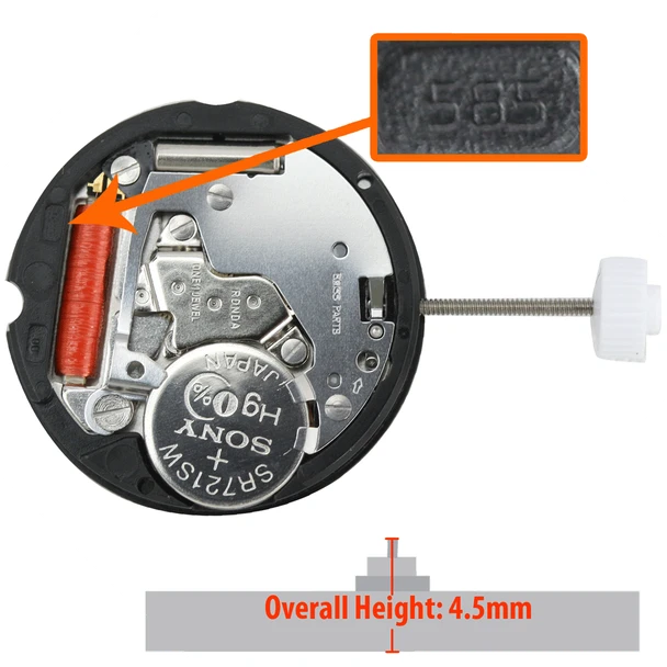 Harley Ronda Watch Movement HQ583 Quartz Movement