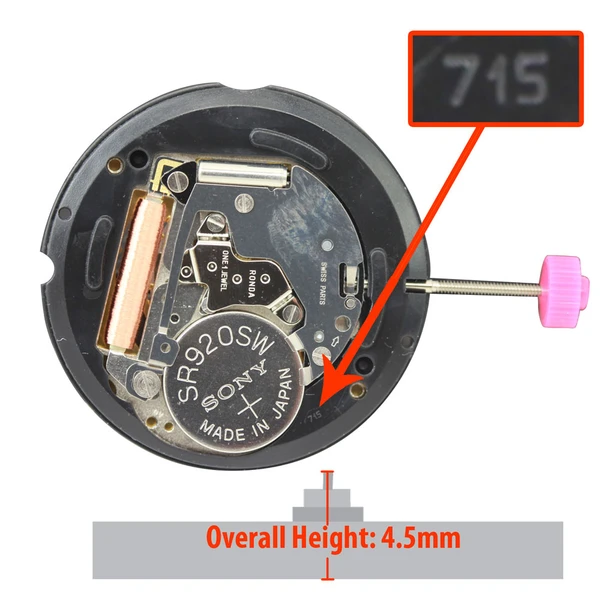 Harley Ronda HQ715.3 quartz watch movements
