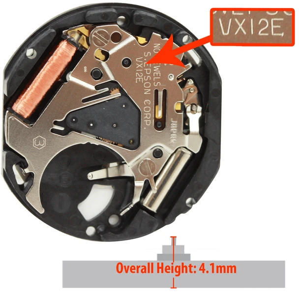 Hattori Japan VX12 quartz watch movements