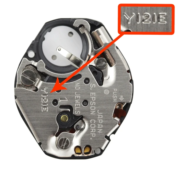 Hattori Japan 3 Hand Quartz Watch Movement Y121 Overall Height 4.5mm