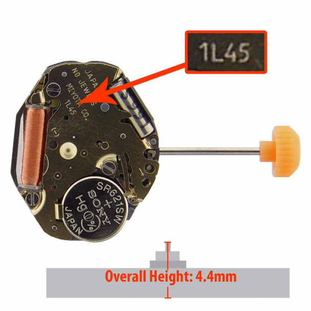 Miyota/Citizen LTD Watch Movement 1L45 Quartz Movements