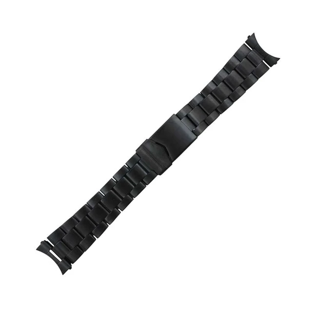Hadley Roma Metal Watch Band Black Finish 22 mm
