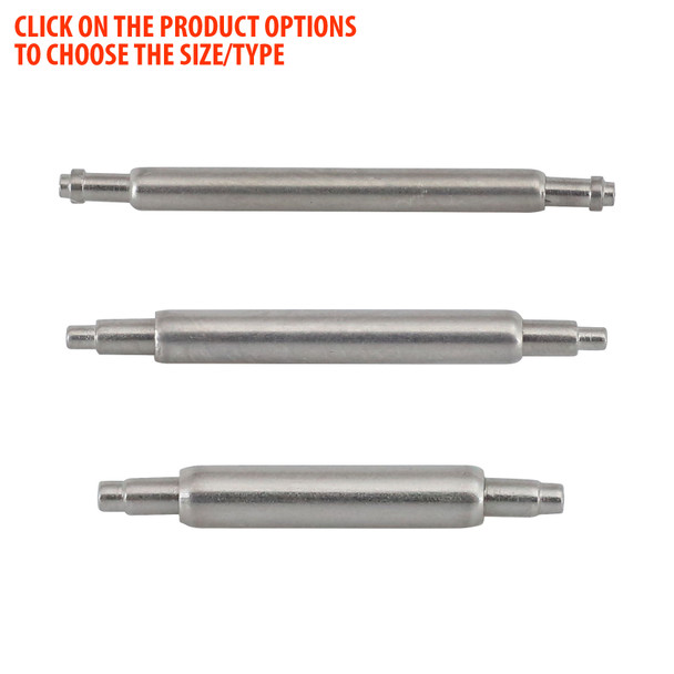 Watch Band Pin Refills Center Catch Stainless Steel Spring Bars Package Of 10