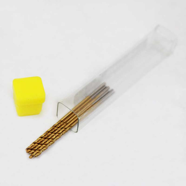 Titanium Coated Cobalt Drills Pkg of 5