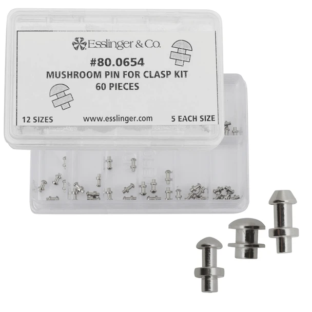 Center Locking Pin or Mushroom Head for the Bottom of a Clasp