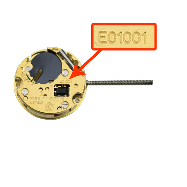 ETA® 2 Hand Quartz Watch Movement E01.001.2 High Hand Height Overall Height 3.6mm 