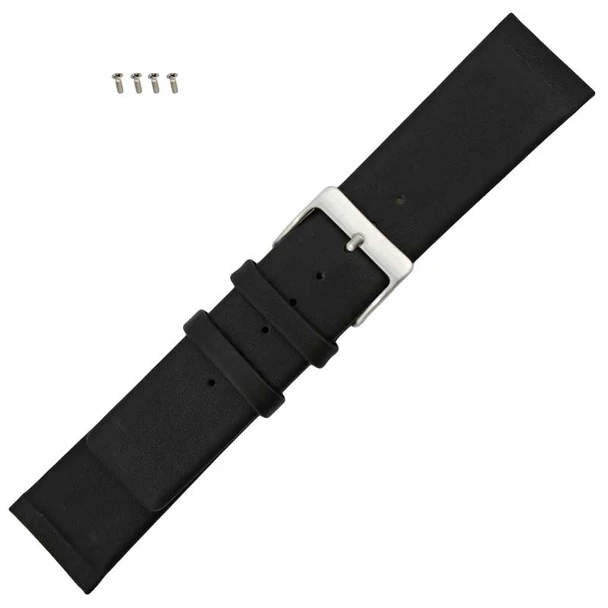Black Watch Strap Leather 22MM Smooth Calf Made to Fit Skagen®