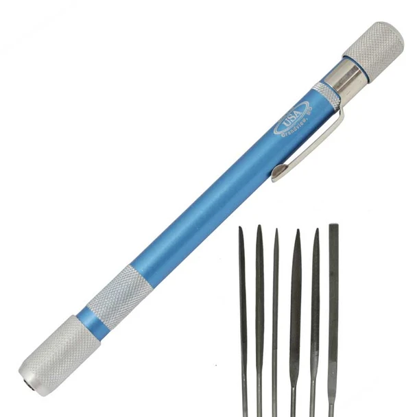 6 Piece Mini Needle File Set with Handle