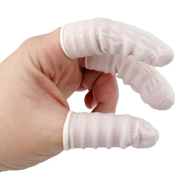 Latex Free Nitrile Finger Cots Packages of 144 Medium to Extra Large