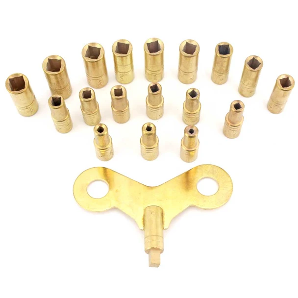 18 Piece Clock Key Set Sizes 000 to 15
