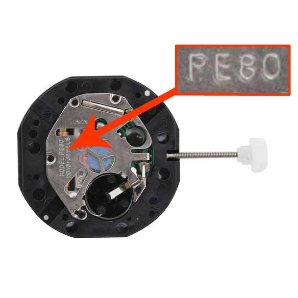 Sunon 4 Hand Quartz Multi Eye Watch Movement PE802-2 Overall Height 4.7mm