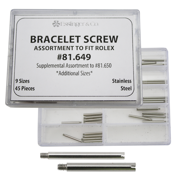 Generic Rolex® Watch Band Link Screw Pin Assortment Supplement to Fit Rolex® 45 Pieces