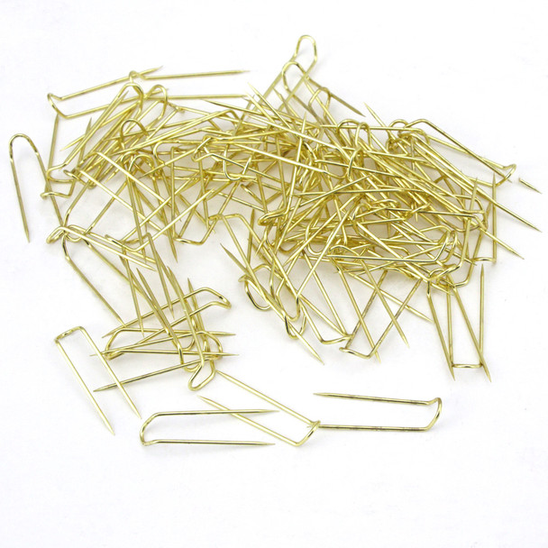 Jewelry Pins (U-Pins) Stainless Steel Gold Tone Box of 1000