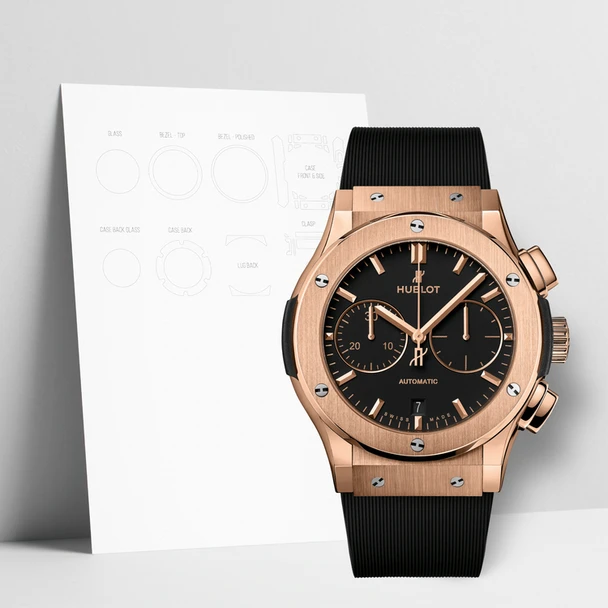 Anti Scratch Watch Shells™ Protective Film for Hublot® 521.OX.1181.RX Premium Package