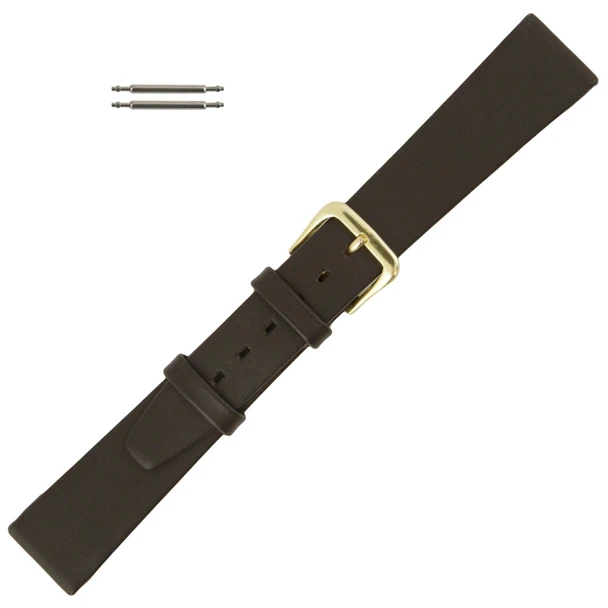 Brown Leather Watch Band 15mm Smooth Calf 6 3/4 Inch Length