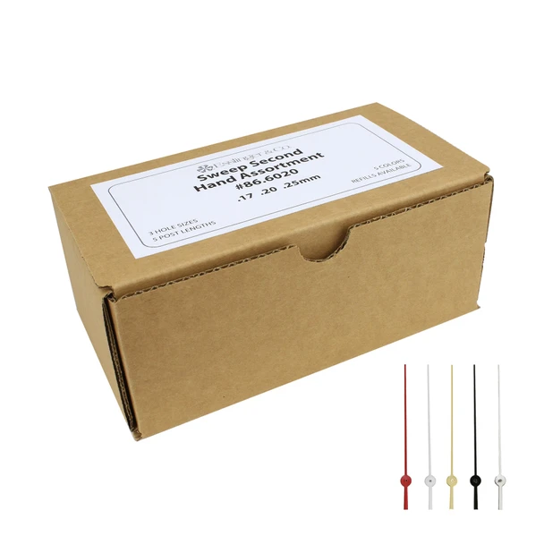 Assortment Of Sweep Second Watch Hands Regular, Medium And Long Post Style 75 Pieces