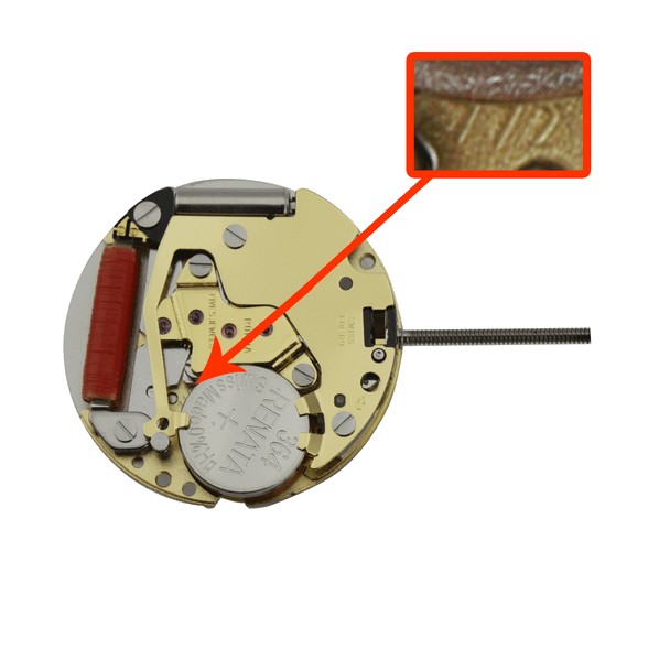 Harley Ronda 2 Hand Quartz Watch Movement HQ772G.3 Gold Plates Extra High Overall Height 4.1mm
