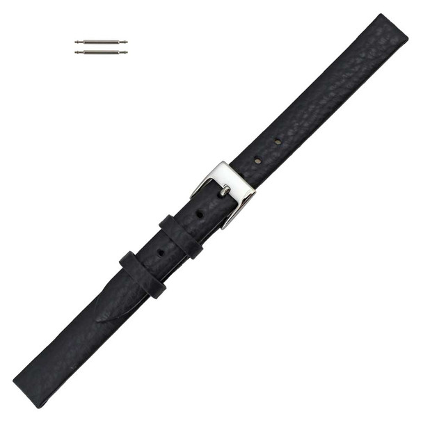Blue Calf Leather Watch Band 12mm Crushed Style 7 1/8 Inch Length