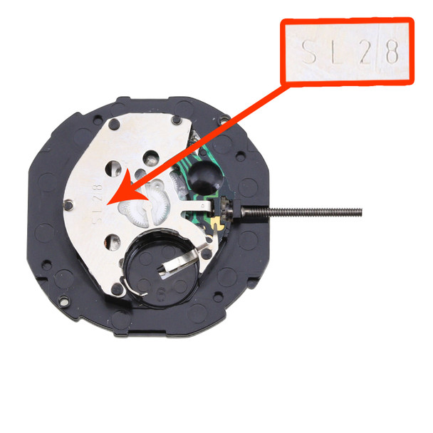 Far East 3 Hand Quartz Watch Movement SL28D-6 Date At 6:00 Overall Height 6.0mm