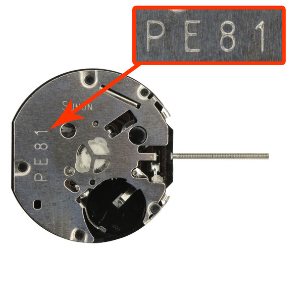 Far East Sunon® 4 Hand Quartz Multi Eye Watch Movement PE815 Date At 6:00 Overall Height 6.2mm