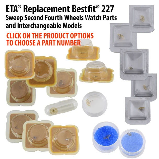 ETA® Replacement Bestfit® #227 Sweep Second Fourth Wheels Watch Parts And Interchangeable Models