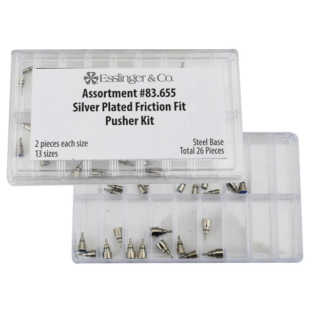 Stainless Steel Friction Fit Push Buttons for Multifunction And Chronograph Watches 26 Piece Kit